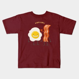 Egg and Bacon - Hashtag Couple Goals Kids T-Shirt